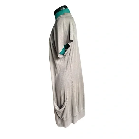 NWOT Anthropologie Tan Cardigan with Flowing Draped Front - Picture 5 of 6